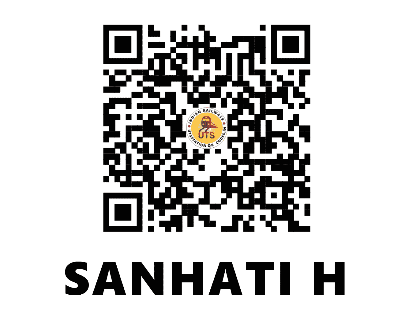 UTS QR Code for SANHATI H - SNHT (ER - WEST BENGAL)